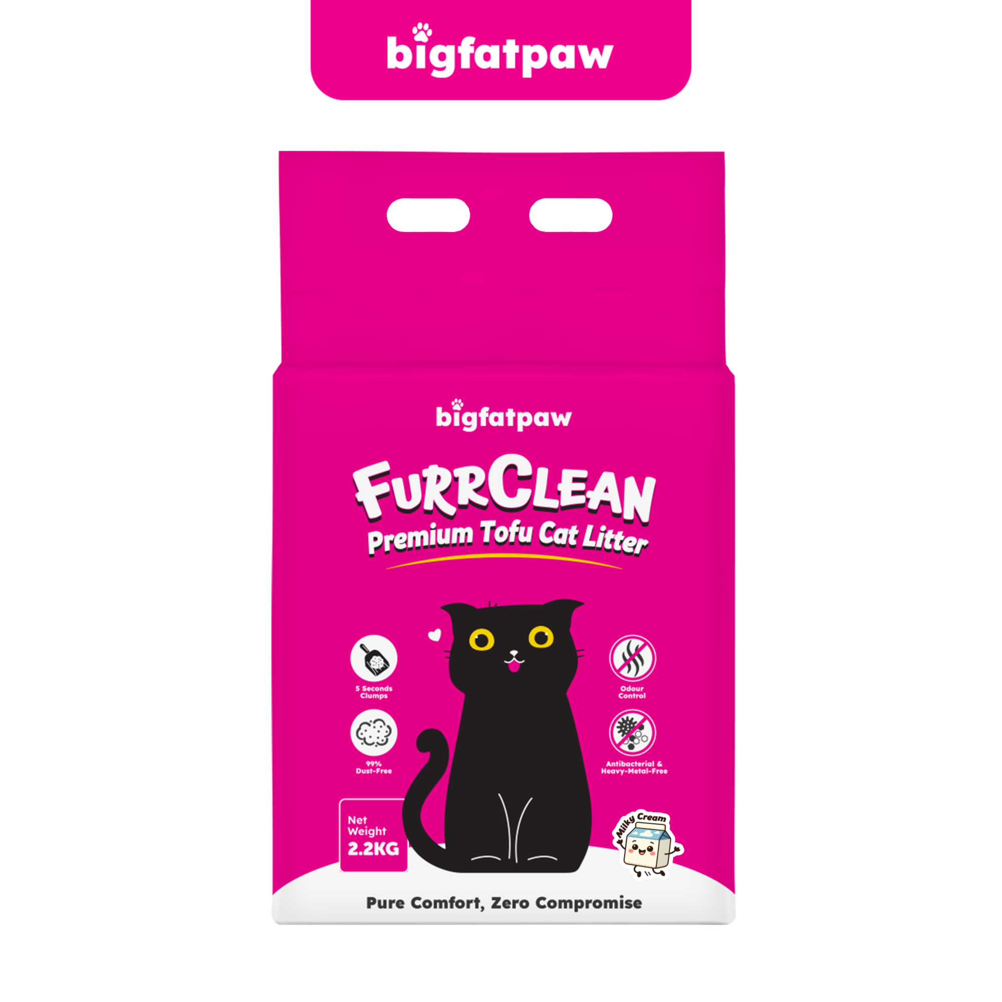 bigfatpaw FurrClean Premium Tofu Cat Litter (2.2KG)