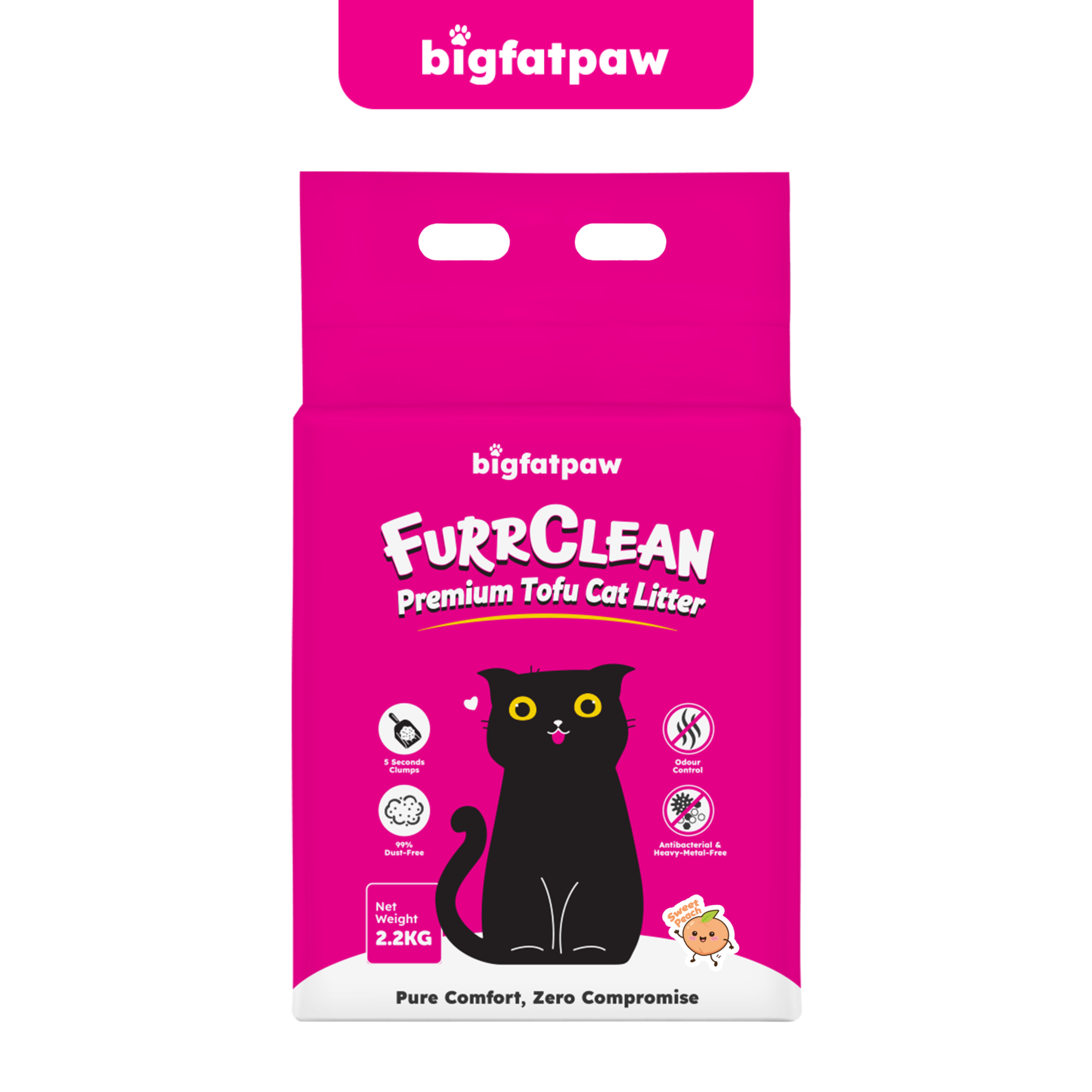 bigfatpaw FurrClean Premium Tofu Cat Litter (2.2KG)