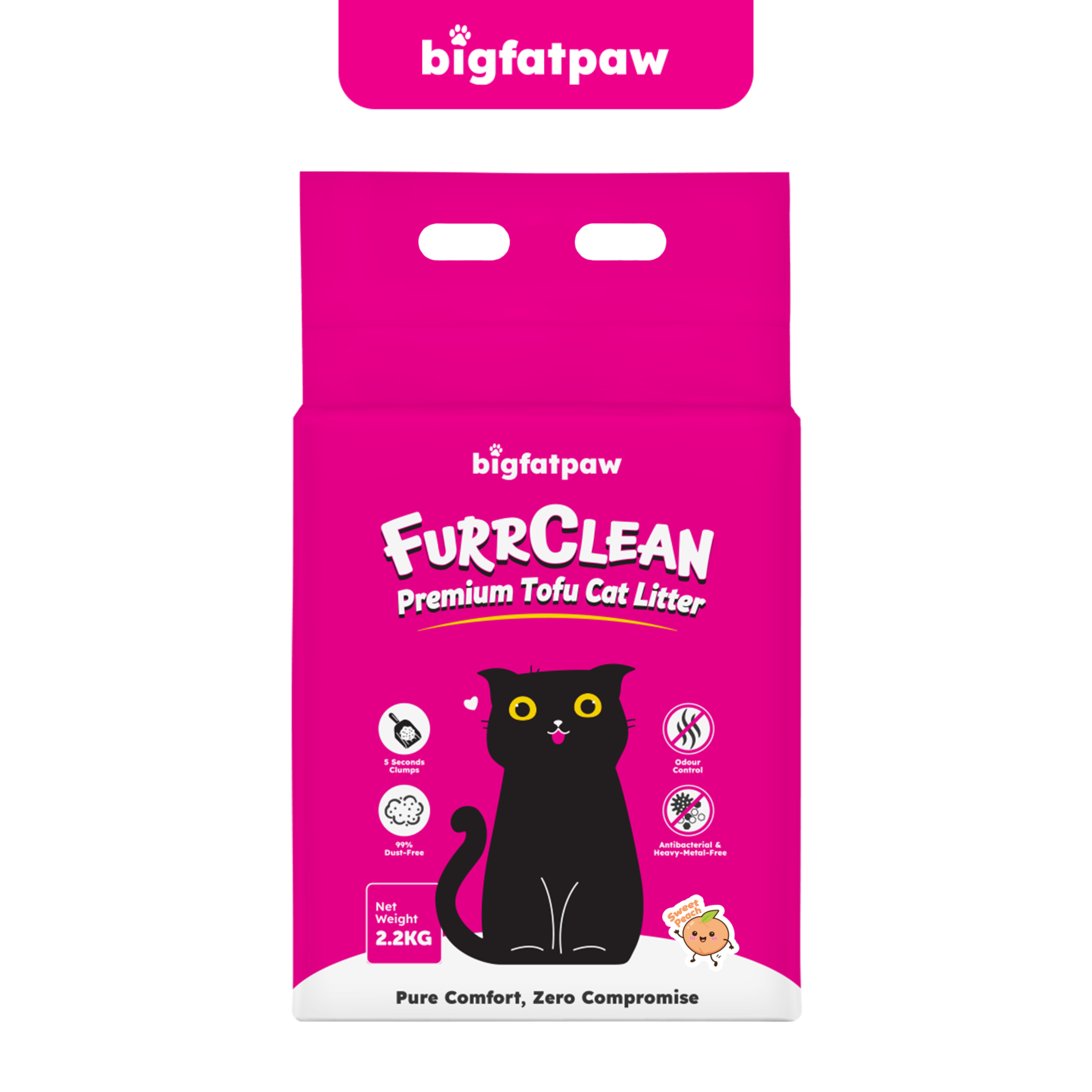 bigfatpaw FurrClean Premium Tofu Cat Litter 2.2KG