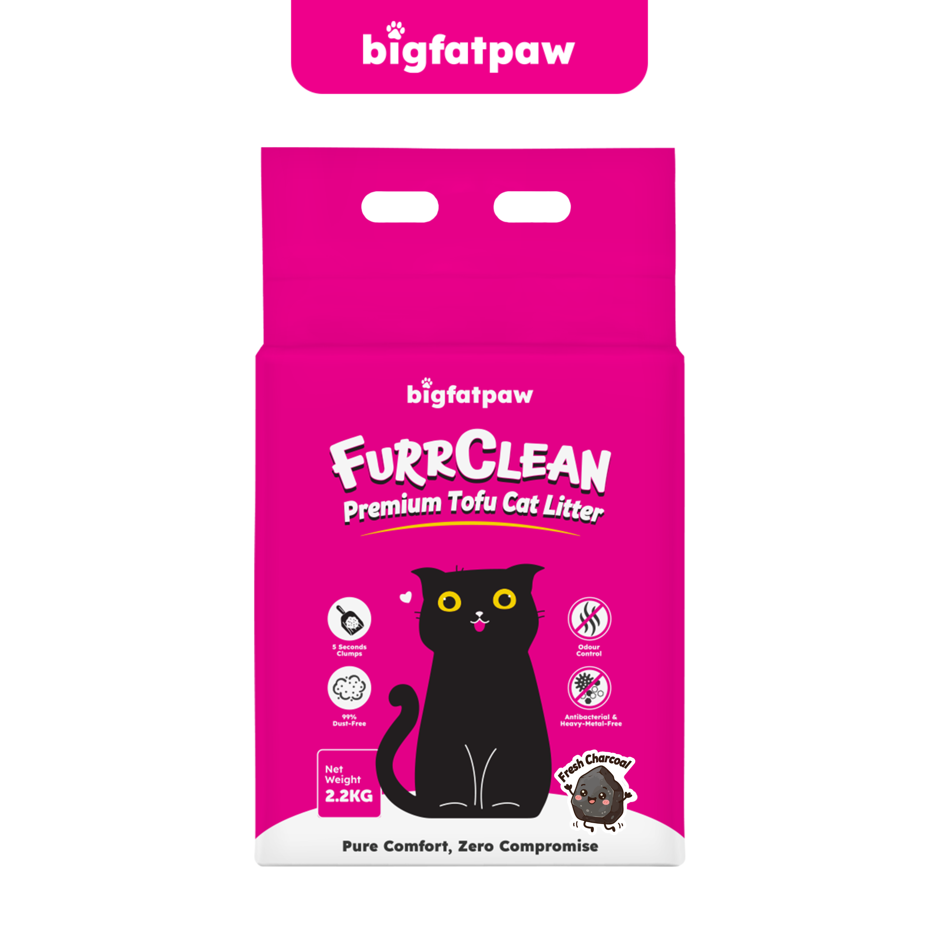 bigfatpaw FurrClean Premium Tofu Cat Litter 2.2KG