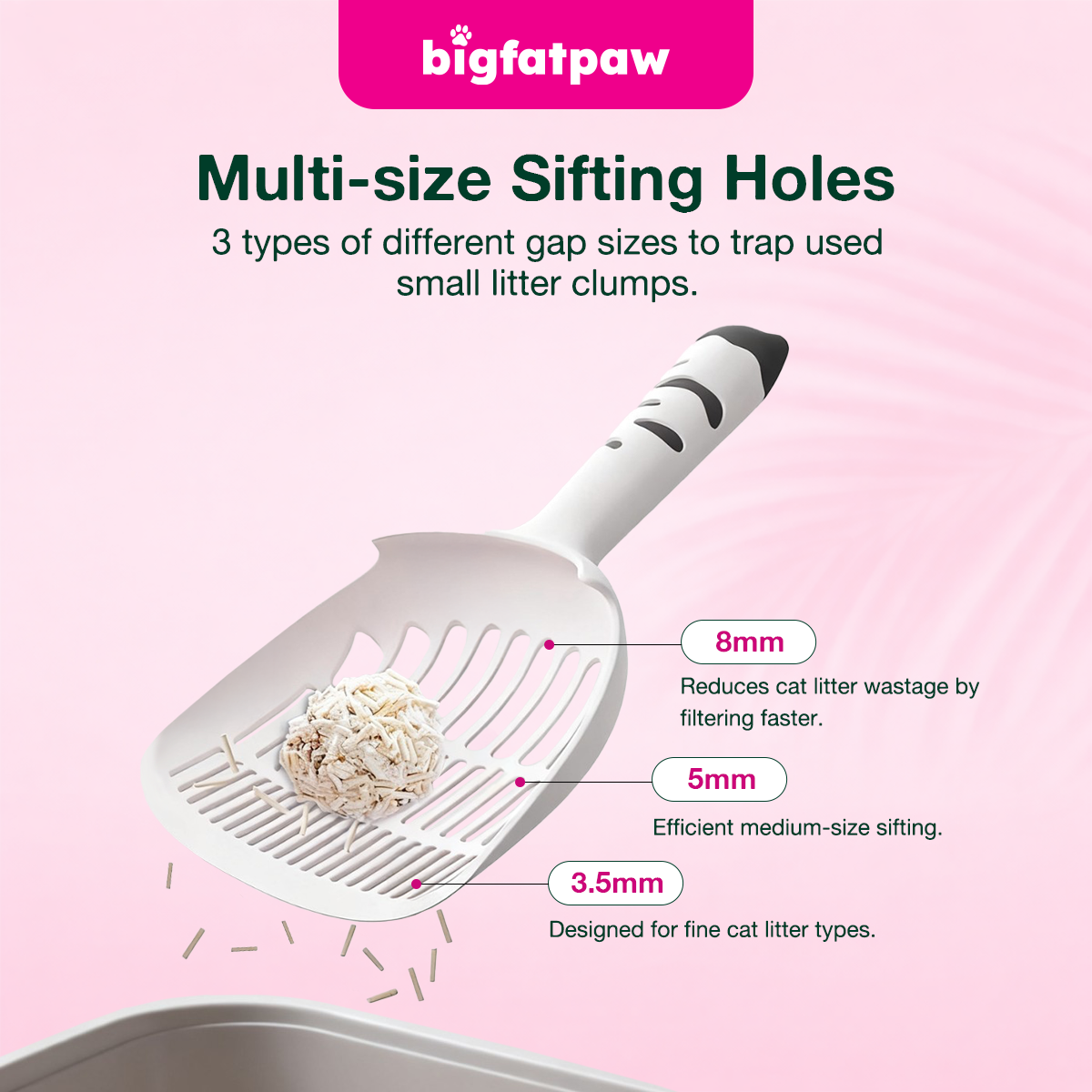 bigfatpaw Furrgear XXL Cat Litter Scoop – Large Plastic Cat Litter Shovel for Easy Cleaning