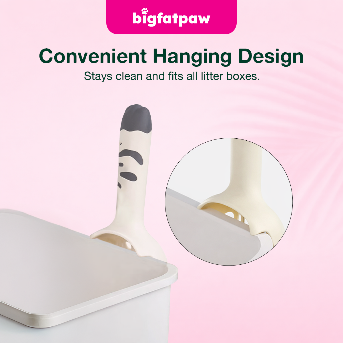 bigfatpaw Furrgear XXL Cat Litter Scoop – Large Plastic Cat Litter Shovel for Easy Cleaning