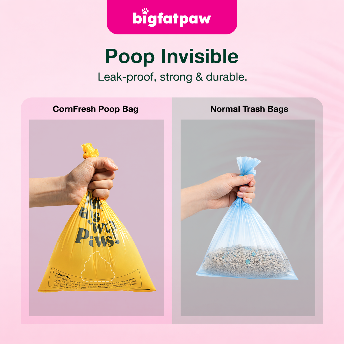 bigfatpaw FurrClean CornFresh Pet Dog Poop Bag Partially Biodegradable