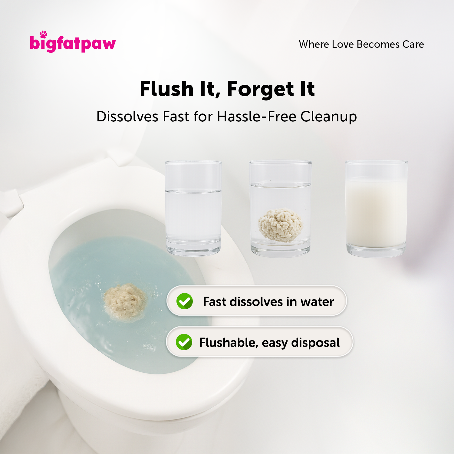 bigfatpaw FurrClean Premium Tofu Cat Litter 2.2KG