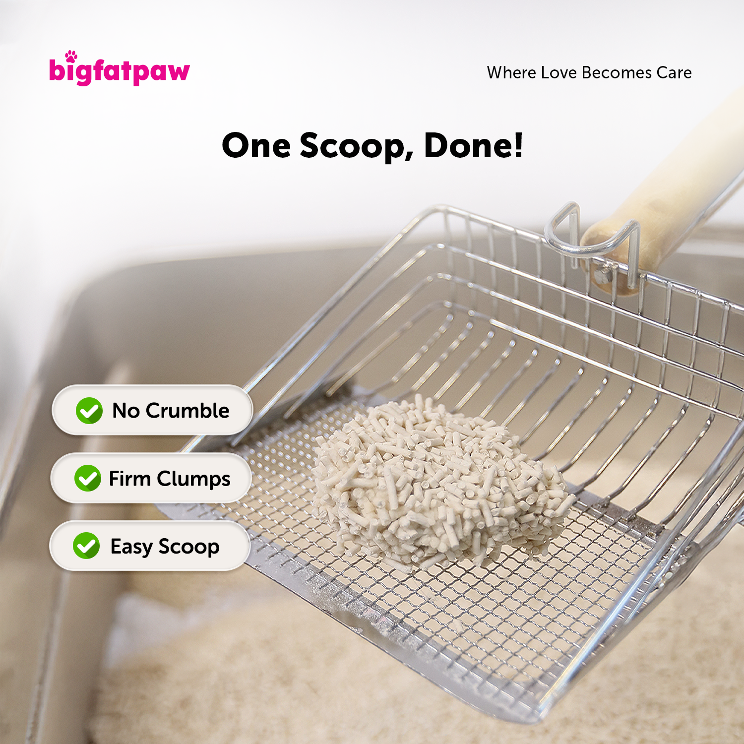 bigfatpaw FurrClean Premium Tofu Cat Litter 2.2KG