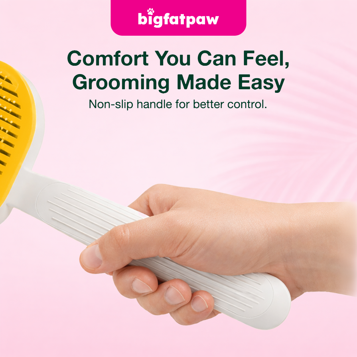 bigfatpaw Furrgear Pet Grooming Comb for Pets – Hair Removal & Deshedding Brush