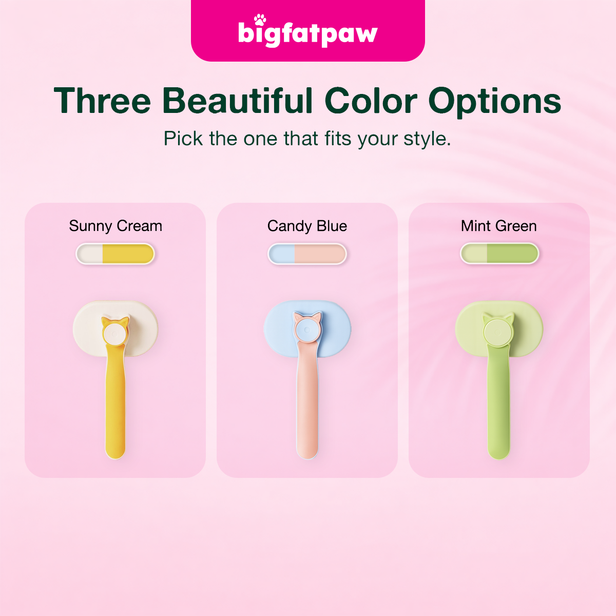 bigfatpaw Furrgear Pet Grooming Comb for Pets – Hair Removal & Deshedding Brush