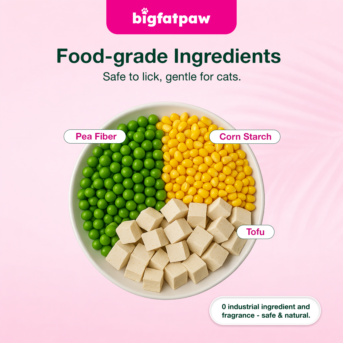 bigfatpaw FurrClean Premium Tofu Cat Litter 2.2KG