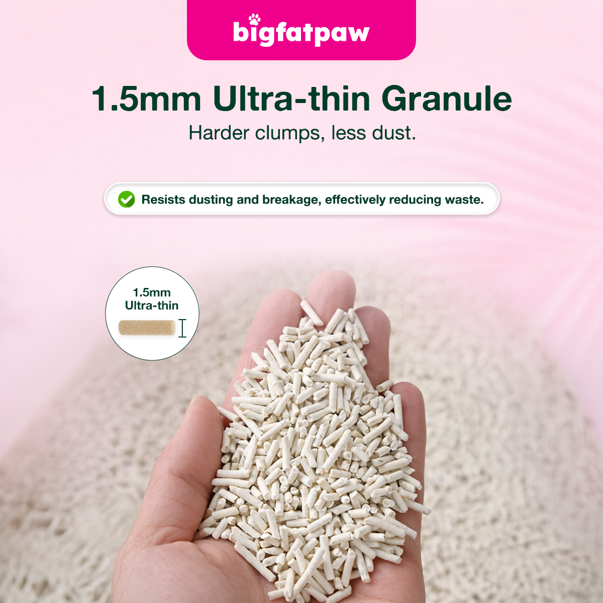 bigfatpaw FurrClean Premium Tofu Cat Litter 2.2KG