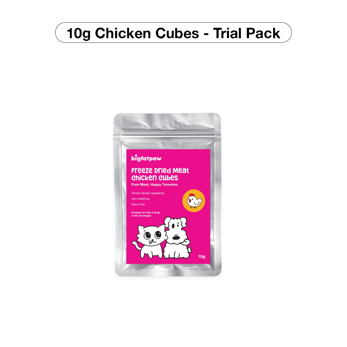 bigfatpaw Furrbite  Freeze Dried Chicken Cube & Duck Cube (100g)