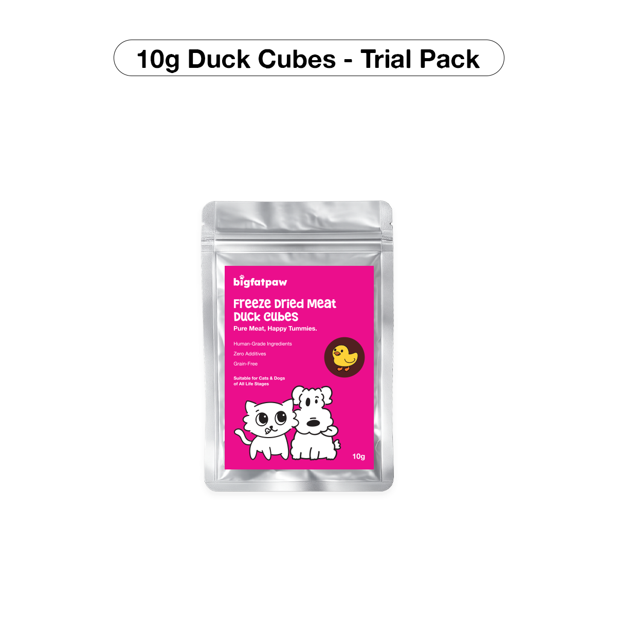 bigfatpaw Furrbite  Freeze Dried Chicken Cube & Duck Cube (100g)