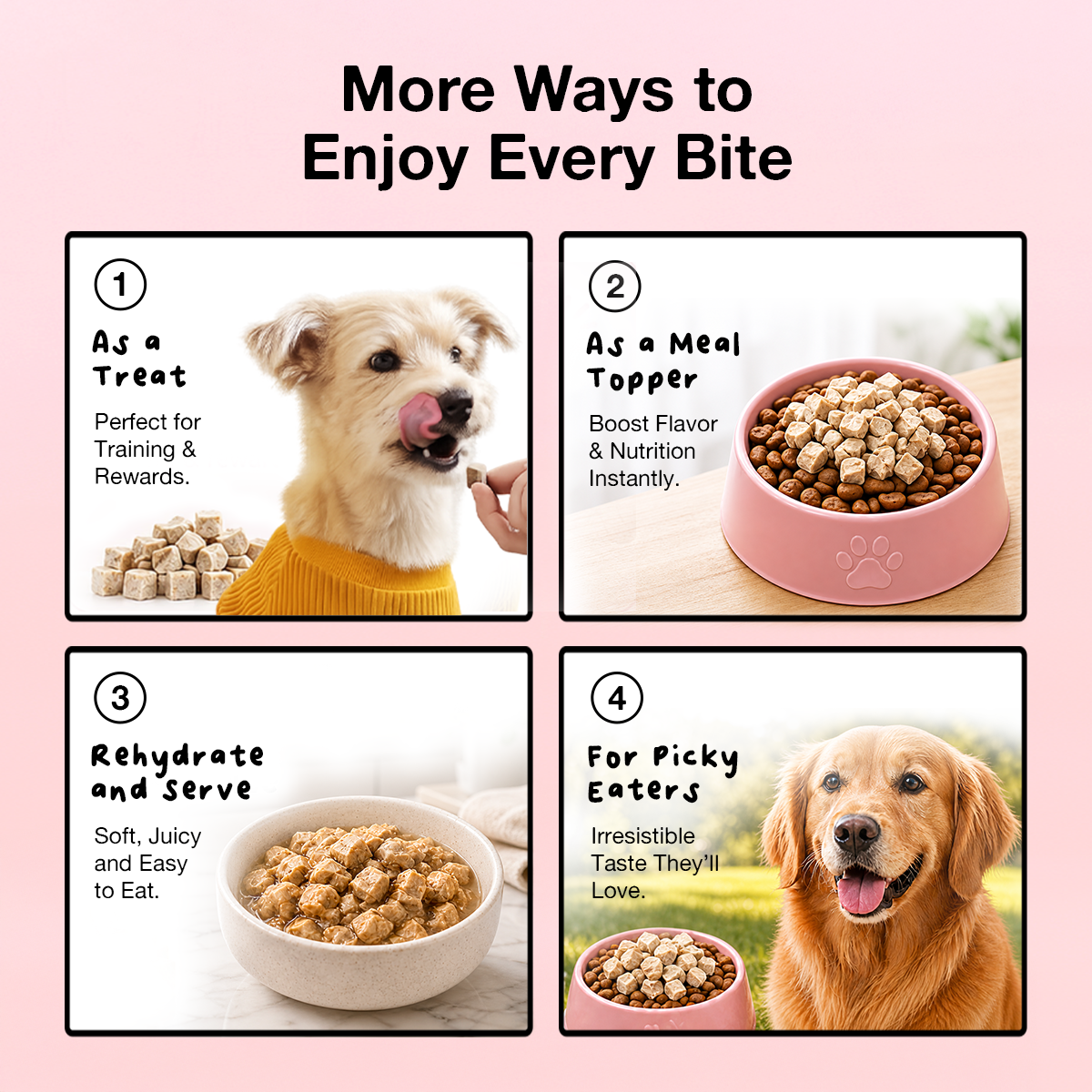 bigfatpaw Furrbite  Freeze Dried Chicken Cube & Duck Cube (100g)