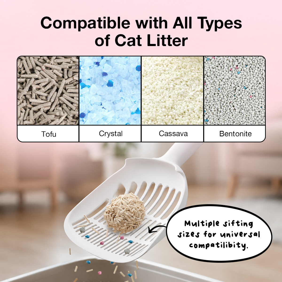 bigfatpaw Furrgear XXL Cat Litter Scoop – Large Plastic Cat Litter Shovel for Easy Cleaning